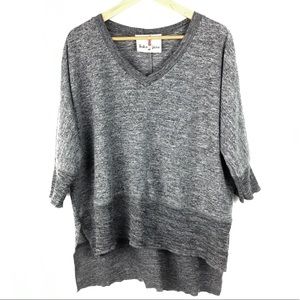 Anthropologie Boho Jane Oversized Gray Sweater L